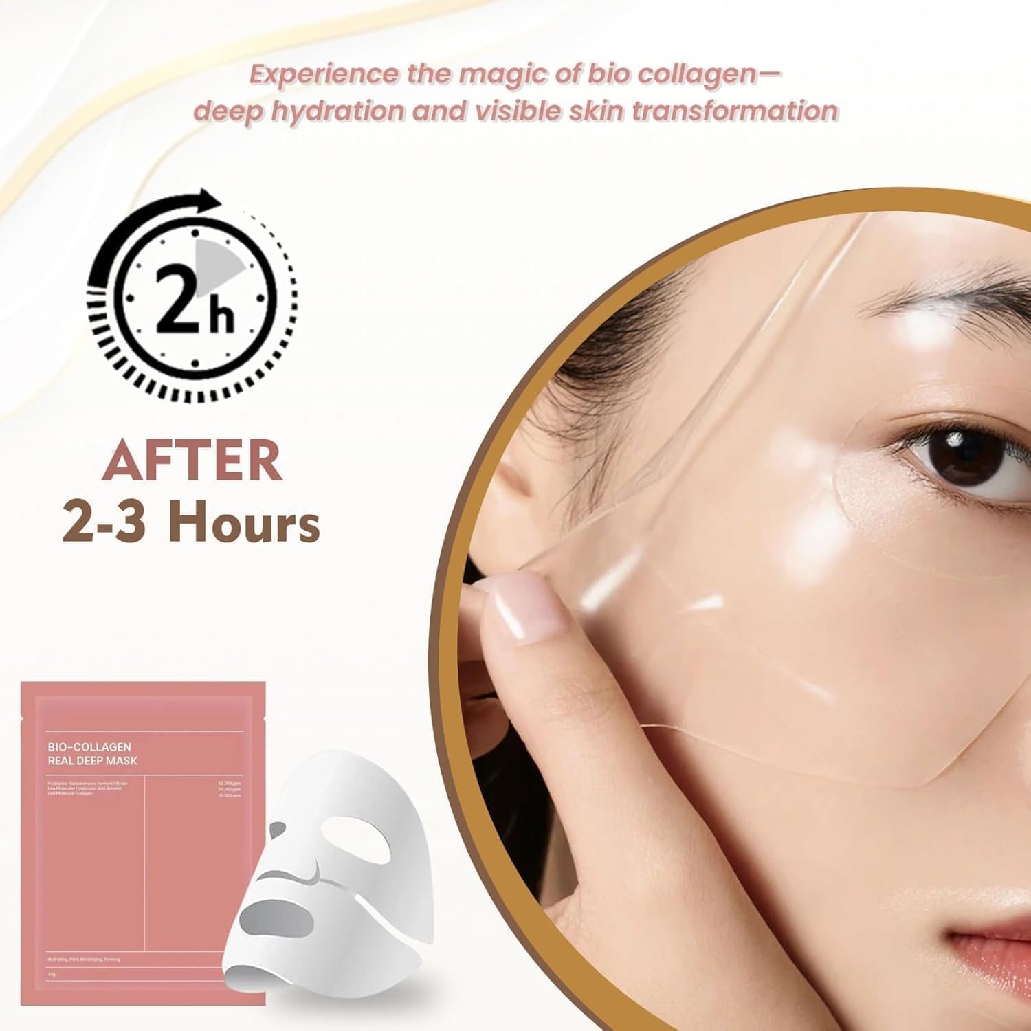 skinpop-Overnight Korean Glass Skin Face Mask With Real Deep Bio-Collagen-benfit